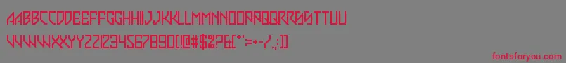 Slim Stradiva Font – Red Fonts on Gray Background