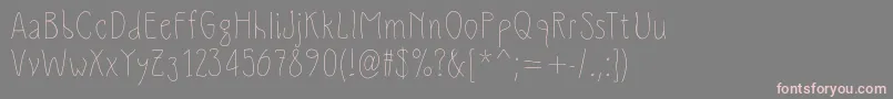 Slimamif Font – Pink Fonts on Gray Background