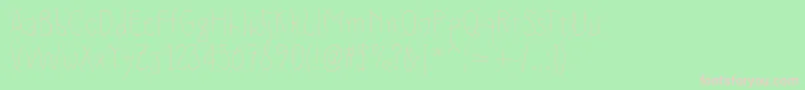 Slimamif Font – Pink Fonts on Green Background