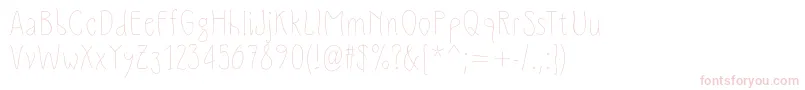 Slimamif Font – Pink Fonts on White Background