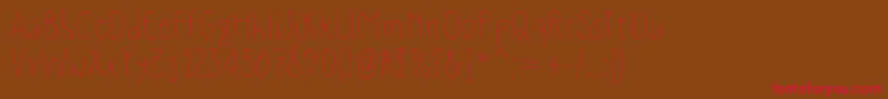 Slimamif Font – Red Fonts on Brown Background