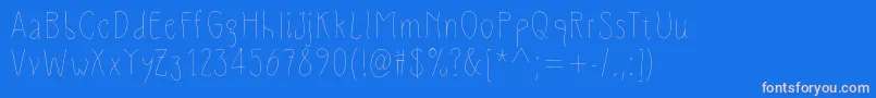 SlimamifLight Font – Pink Fonts on Blue Background