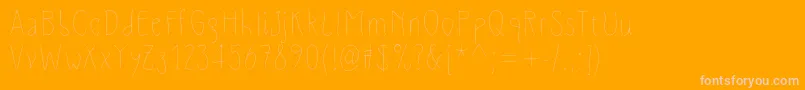 SlimamifLight-Schriftart – Rosa Schriften auf orangefarbenem Hintergrund