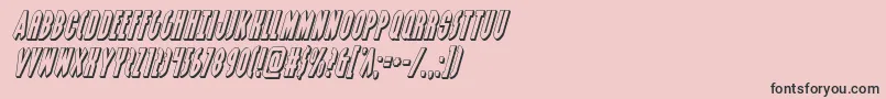 Grendelsmother3Dital Font – Black Fonts on Pink Background