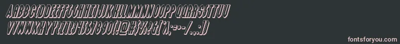 Grendelsmother3Dital Font – Pink Fonts on Black Background