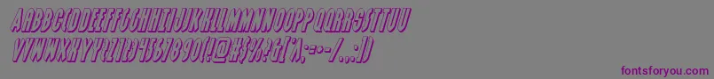 Grendelsmother3Dital Font – Purple Fonts on Gray Background