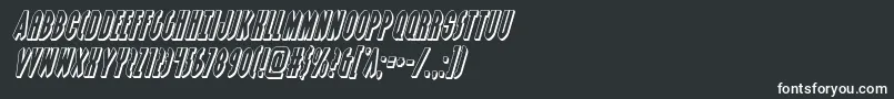 Шрифт Grendelsmother3Dital – белые шрифты