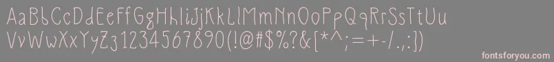 SlimamifMedium Font – Pink Fonts on Gray Background