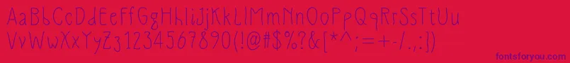 SlimamifMedium Font – Purple Fonts on Red Background