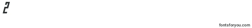 フォントSlimbots Italic – フォント数字2