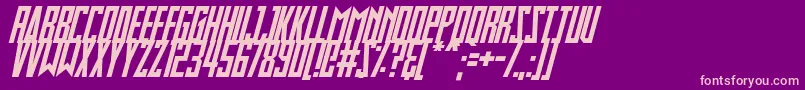 More about Slimbots Italic Font Slimbots Italic Font – Pink Fonts on Purple Background