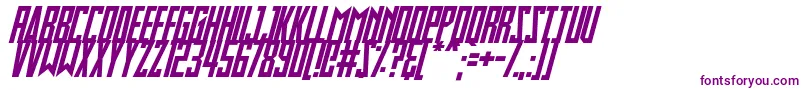 Slimbots Italic-fontti – violetit fontit