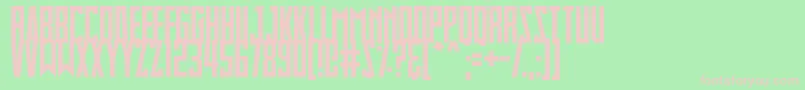 Slimbots Font – Pink Fonts on Green Background