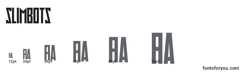 Slimbots Font Sizes
