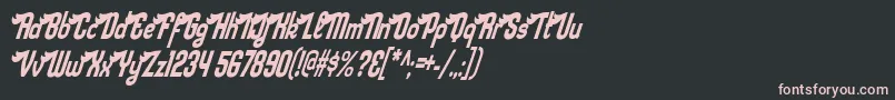 sloe gin rickey Font – Pink Fonts on Black Background