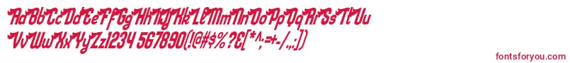sloe gin rickey Font – Red Fonts on White Background