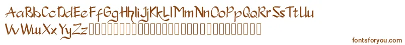 Шрифт Slondok – коричневые шрифты на белом фоне