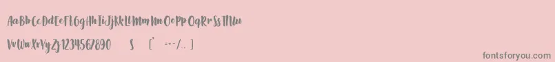 More about Slow Life Font Slow Life Font – Gray Fonts on Pink Background