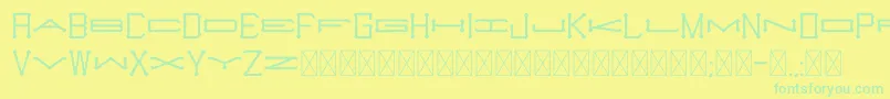 Lisätietoja Slugger Monogram-fontista Slugger Monogram-fontti – vihreät fontit keltaisella taustalla