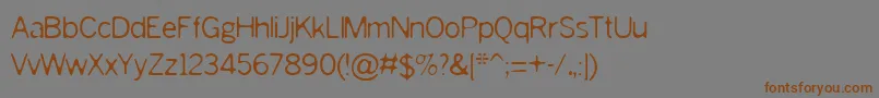 SLURRY Font – Brown Fonts on Gray Background