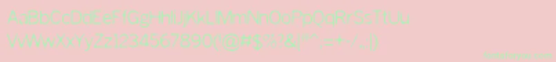 SLURRY Font – Green Fonts on Pink Background