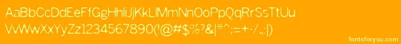 Lisätietoja SLURRY-fontista SLURRY-fontti – keltaiset fontit oranssilla taustalla