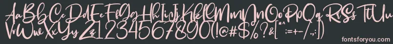 Smackover Font – Pink Fonts on Black Background