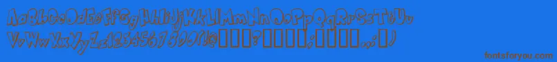 SMARC    Font – Brown Fonts on Blue Background