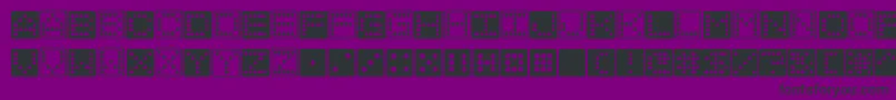 Dice Font – Black Fonts on Purple Background