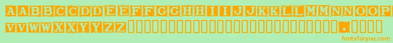 smard    Font – Orange Fonts on Green Background