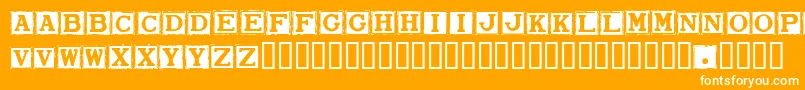 フォントsmard    – オレンジの背景に白い文字