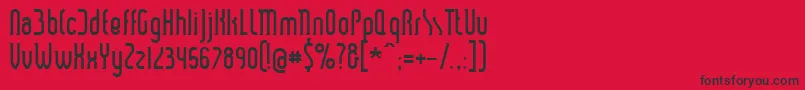 SMARS    Font – Black Fonts on Red Background