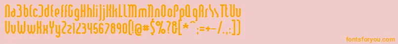 SMARSB   Font – Orange Fonts on Pink Background