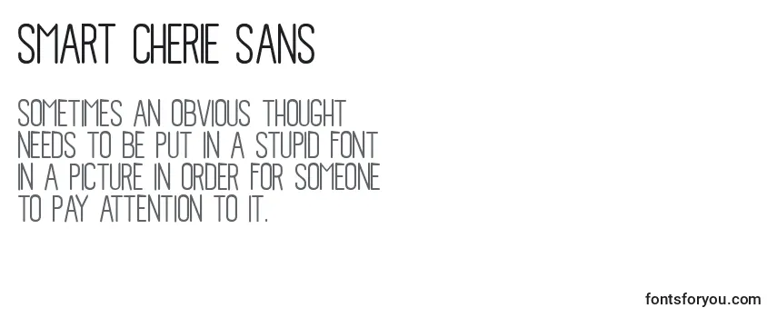 Review of the Smart Cherie Sans Font