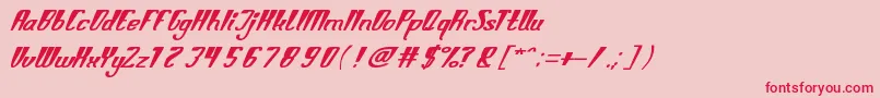 Smart Talk Font – Red Fonts on Pink Background