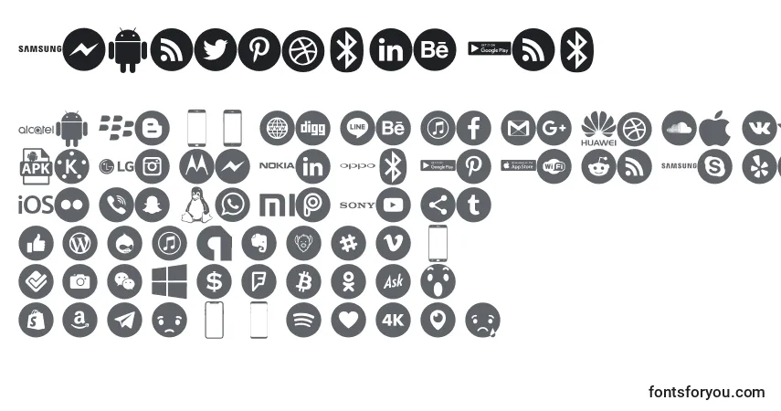Czcionka Smartphone Pro – alfabet, cyfry, specjalne znaki