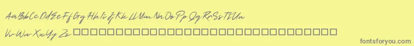 SmartSignature Font – Gray Fonts on Yellow Background