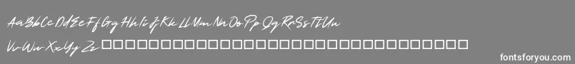 SmartSignature Font – White Fonts on Gray Background