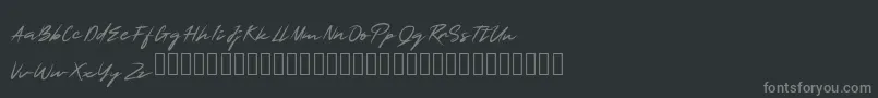 SmartSignature Font – Gray Fonts on Black Background