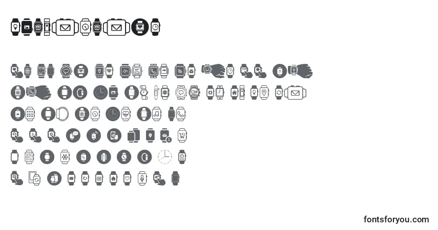 Schriftart Smartwatch (141251) – Alphabet, Zahlen, spezielle Symbole