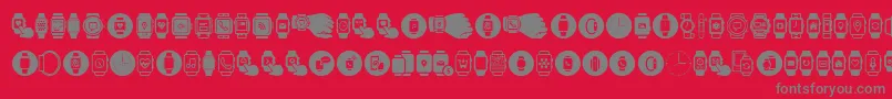 More about Smartwatch Font Smartwatch Font – Gray Fonts on Red Background