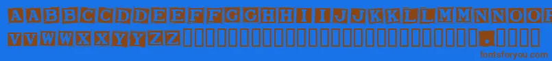 smarw    Font – Brown Fonts on Blue Background