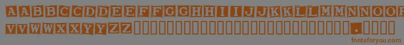 smarw   -Schriftart – Braune Schriften auf grauem Hintergrund