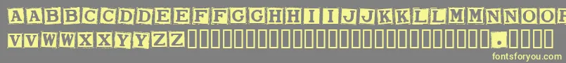 smarw   -Schriftart – Gelbe Schriften auf grauem Hintergrund