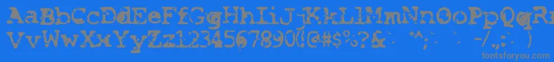 Smash Font – Gray Fonts on Blue Background