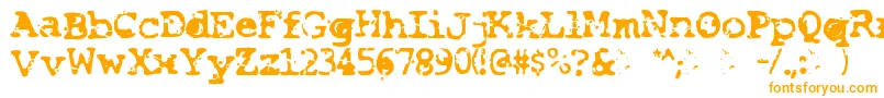 Шрифт Smash – оранжевые шрифты