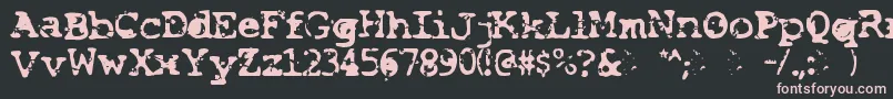 Шрифт Smash – розовые шрифты на чёрном фоне