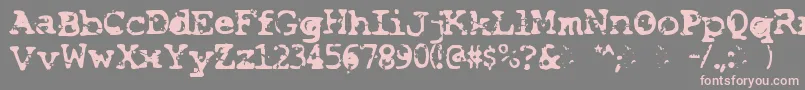 フォントSmash – 灰色の背景にピンクのフォント