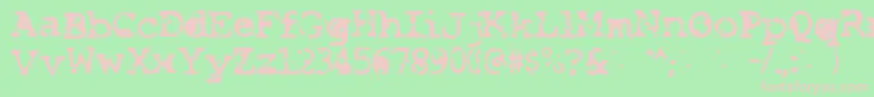 Smash Font – Pink Fonts on Green Background