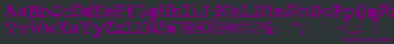 Шрифт Smash – фиолетовые шрифты на чёрном фоне